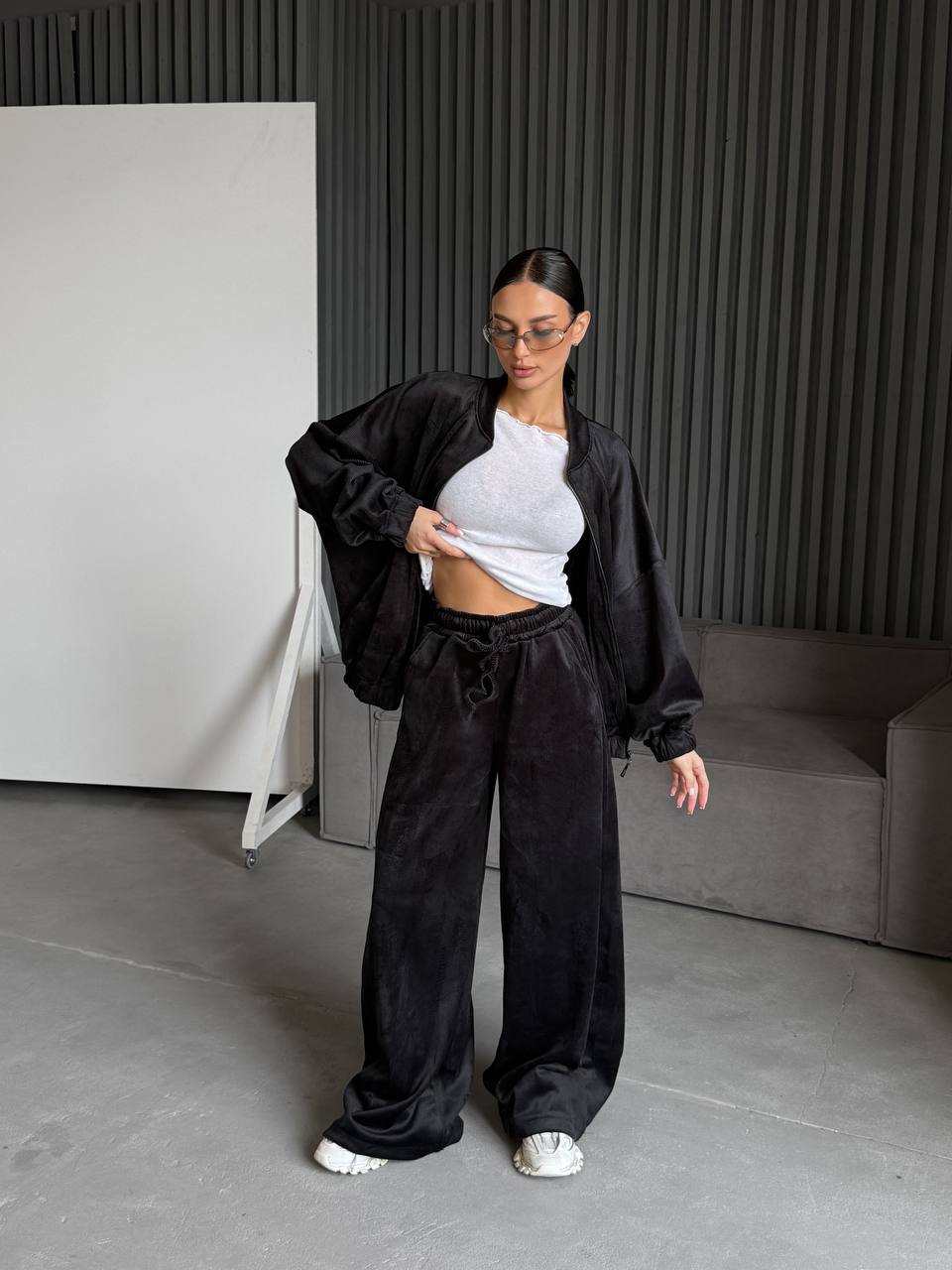 Stylový velurový komplet – prémiová kvalita