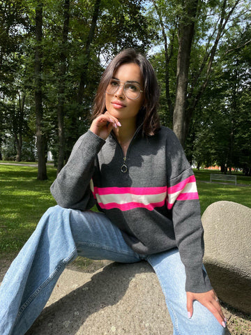Podzimní  tunika z akrylu a vlny