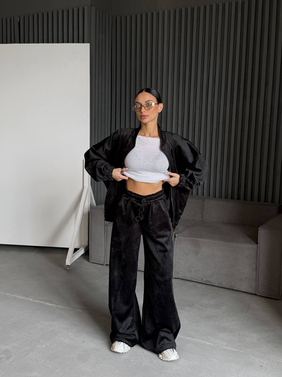 Stylový velurový komplet – prémiová kvalita