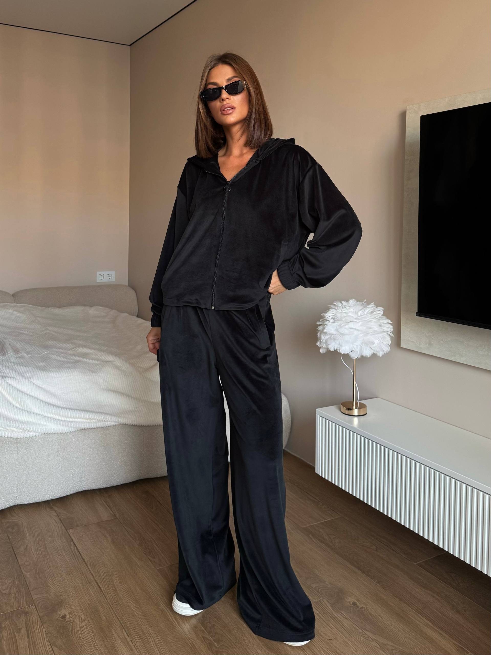 Stylový komplet trojka (mikina + top + kalhoty)